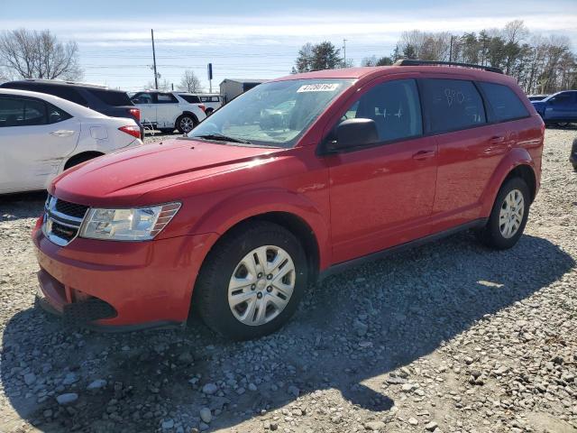 3C4PDCAB2GT230866 - 2016 DODGE JOURNEY SE RED photo 1