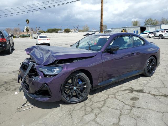 3MW53CM07N8C51763 - 2022 BMW M240XI PURPLE photo 1