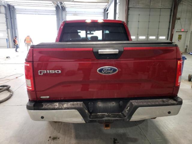 1FTEW1EG6FKE61703 - 2015 FORD F150 SUPERCREW MAROON photo 6