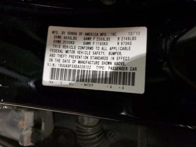 19UUA8F5XEA006102 - 2014 ACURA TL TECH BLACK photo 12