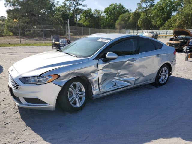 3FA6P0LU5JR102504 - 2018 FORD FUSION SE HYBRID SILVER photo 1