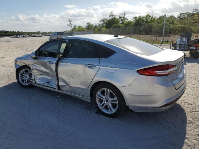 3FA6P0LU5JR102504 - 2018 FORD FUSION SE HYBRID SILVER photo 2