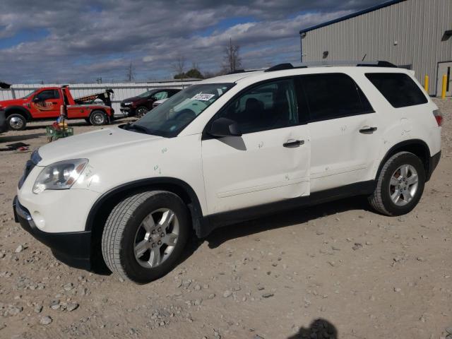 1GKKVPEDXCJ244160 - 2012 GMC ACADIA SLE WHITE photo 1