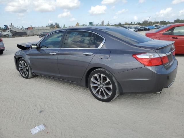 1HGCR2F52EA304662 - 2014 HONDA ACCORD SPORT GRAY photo 2