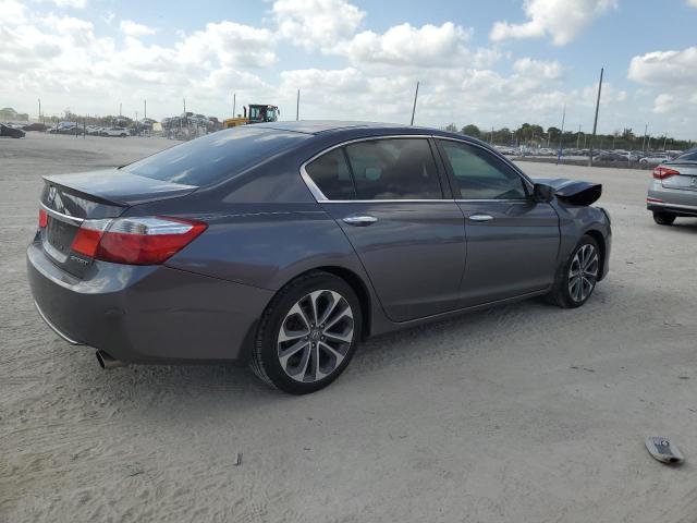 1HGCR2F52EA304662 - 2014 HONDA ACCORD SPORT GRAY photo 3