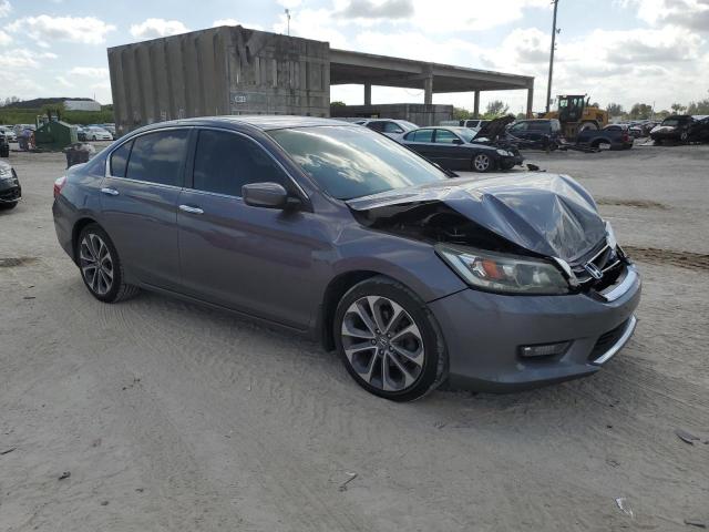 1HGCR2F52EA304662 - 2014 HONDA ACCORD SPORT GRAY photo 4