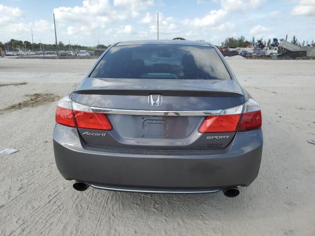 1HGCR2F52EA304662 - 2014 HONDA ACCORD SPORT GRAY photo 6