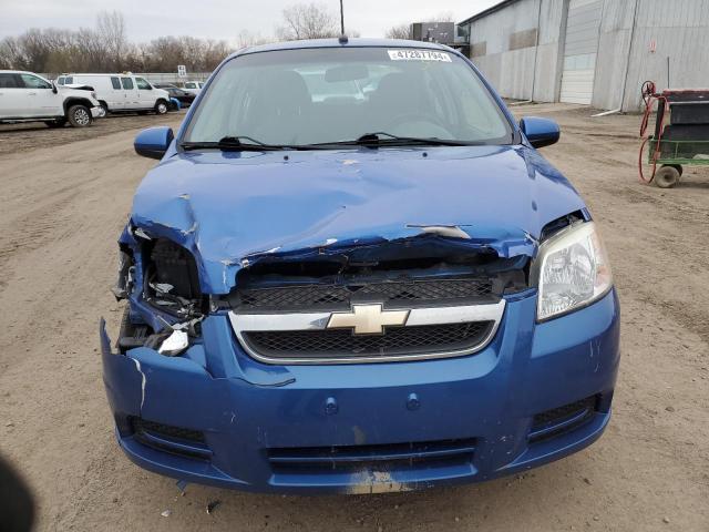 KL1TD56E39B658129 - 2009 CHEVROLET AVEO LS BLUE photo 5