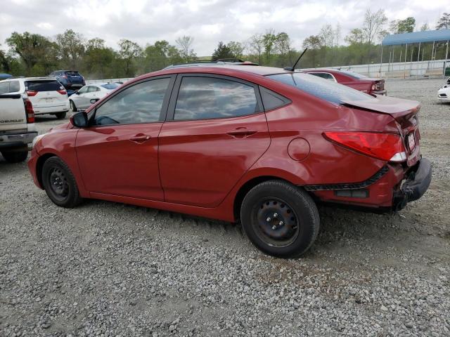 KMHCT4AE7GU982615 - 2016 HYUNDAI ACCENT SE RED photo 2