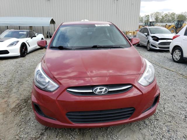 KMHCT4AE7GU982615 - 2016 HYUNDAI ACCENT SE RED photo 5