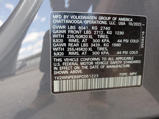 1V2WNPE86PC051223 - 2023 VOLKSWAGEN ID.4 PRO S ნაცრისფერი ფოტო 12