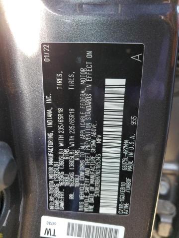5TDHZRBH7NS185345 - 2022 TOYOTA HIGHLANDER XLE GRAY photo 14