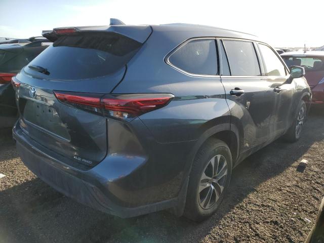 5TDHZRBH7NS185345 - 2022 TOYOTA HIGHLANDER XLE GRAY photo 3