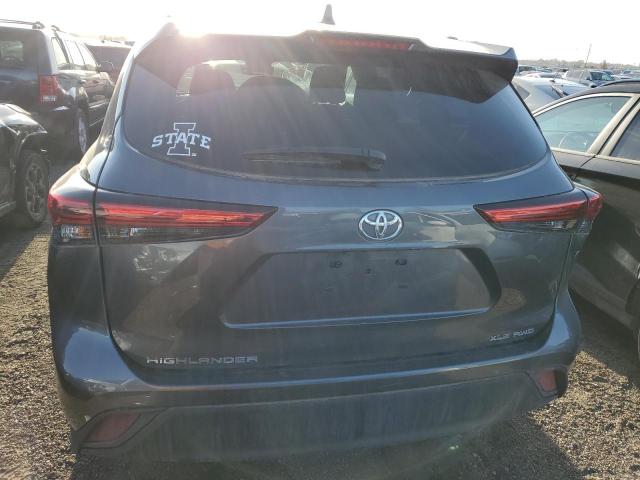 5TDHZRBH7NS185345 - 2022 TOYOTA HIGHLANDER XLE GRAY photo 6