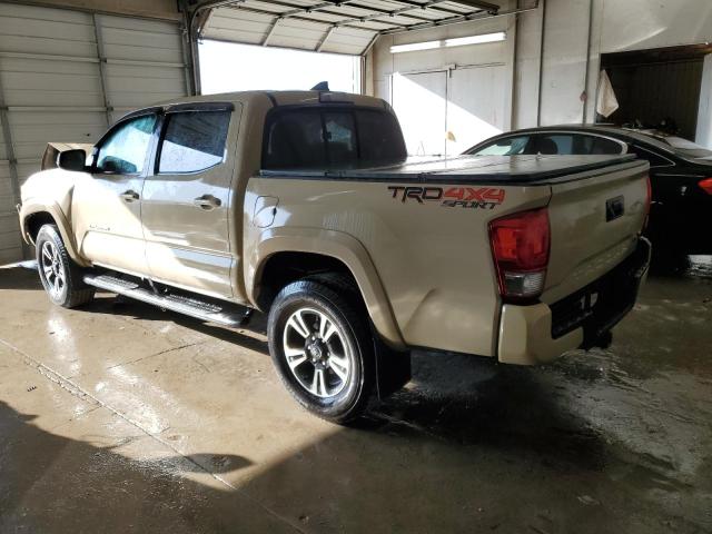 5TFCZ5AN8GX046767 - 2016 TOYOTA TACOMA DOUBLE CAB TAN photo 2