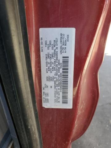 4TASN92N8XZ413695 - 1999 TOYOTA TACOMA XTRACAB PRERUNNER ბურგუნდია ფოტო 12