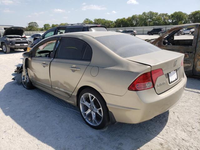 1HGFA15538L092945 - 2008 HONDA CIVIC LX TAN photo 3