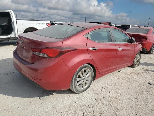 KMHDH4AE7GU518200 - 2016 HYUNDAI ELANTRA SE RED photo 3