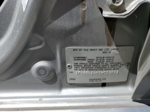 JF4GG61645H053821 - 2005 SAAB 9-2 LINEAR GRAY photo 12