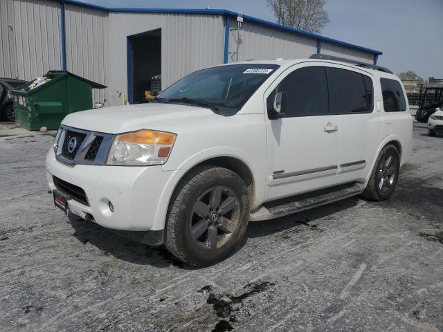 5N1BA0NF2EN601967 - 2014 NISSAN ARMADA PLATINUM WHITE photo 1