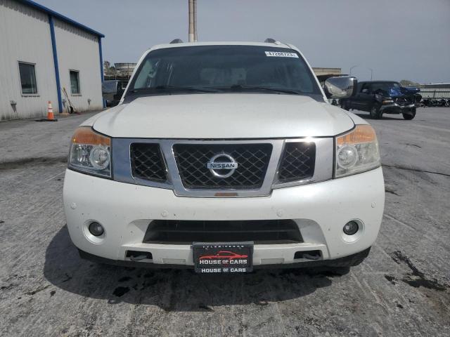 5N1BA0NF2EN601967 - 2014 NISSAN ARMADA PLATINUM WHITE photo 5