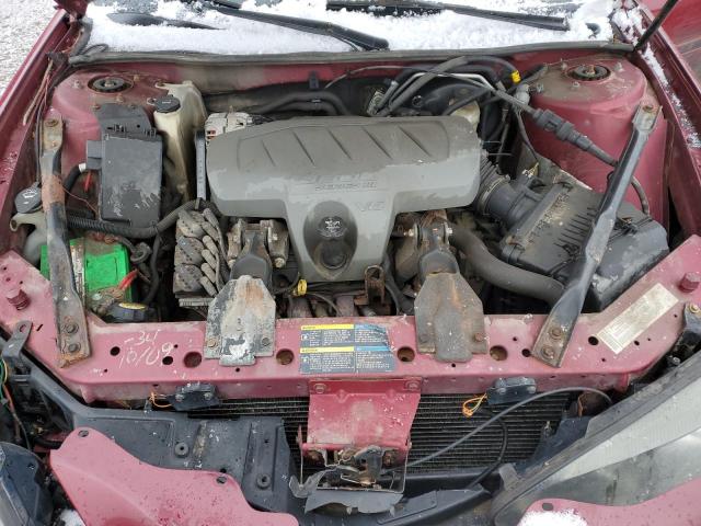 2G2WP552361136704 - 2006 PONTIAC GRAND PRIX BURGUNDY photo 11