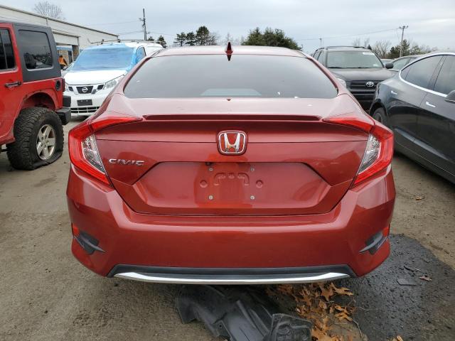 19XFC1F3XKE203187 - 2019 HONDA CIVIC EX BURGUNDY photo 6