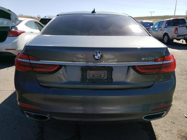 WBA7E2C58KB454519 - 2019 BMW 740 I GRAY photo 6