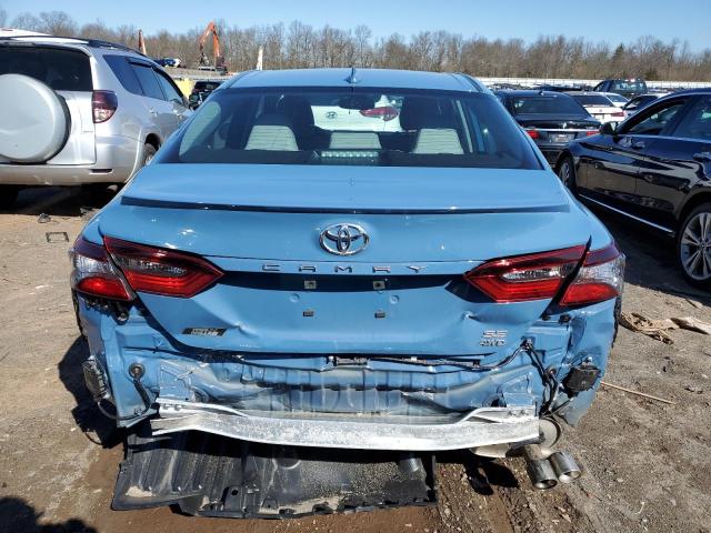 4T1T11BK1PU093978 - 2023 TOYOTA CAMRY SE NIGHT SHADE BLUE photo 6