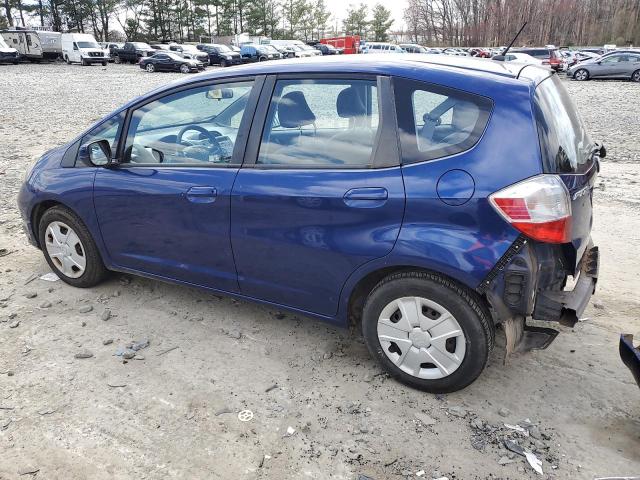 JHMGE8H32DC017446 - 2013 HONDA FIT BLUE photo 2