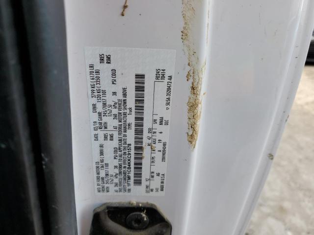 1FTMF1CB4KKC91578 - 2019 FORD F150 WHITE photo 12