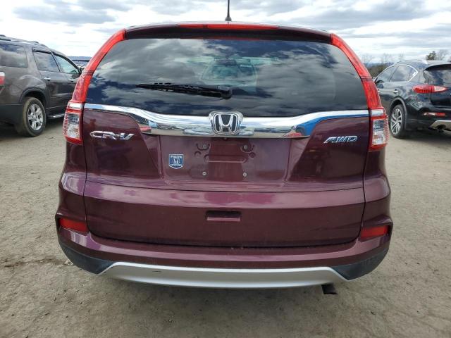 2HKRM4H51GH674223 - 2016 HONDA CR-V EX BURGUNDY photo 6