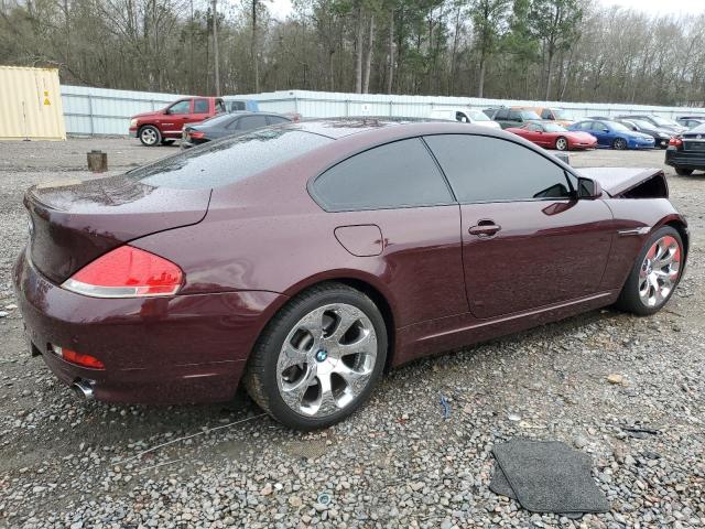 WBAEH13517CR46335 - 2007 BMW 650 I BURGUNDY photo 3