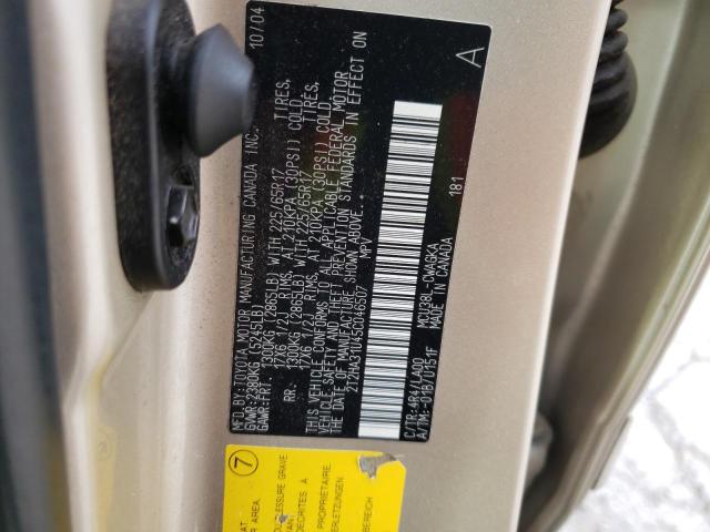 2T2HA31U45C046507 - 2005 LEXUS RX 330 GOLD photo 13