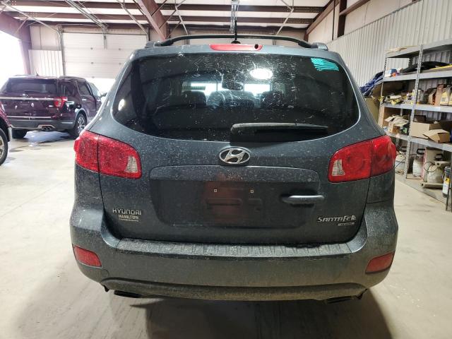 5NMSH73E38H140475 - 2008 HYUNDAI SANTA FE SE BLUE photo 6