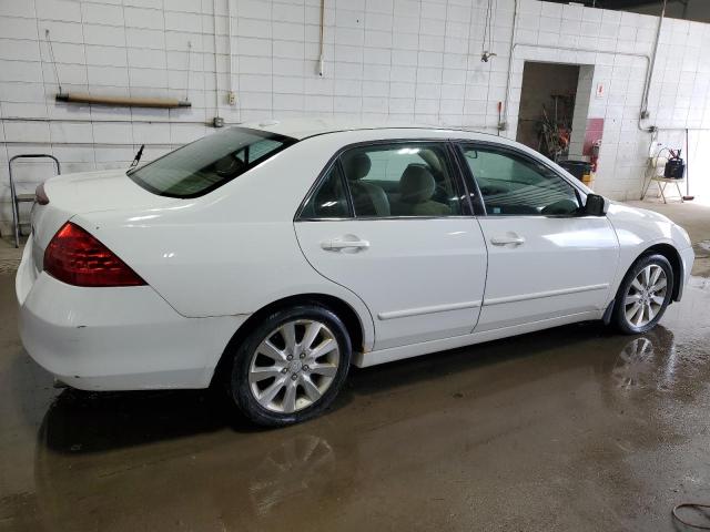 1HGCM66506A022107 - 2006 HONDA ACCORD EX WHITE photo 3