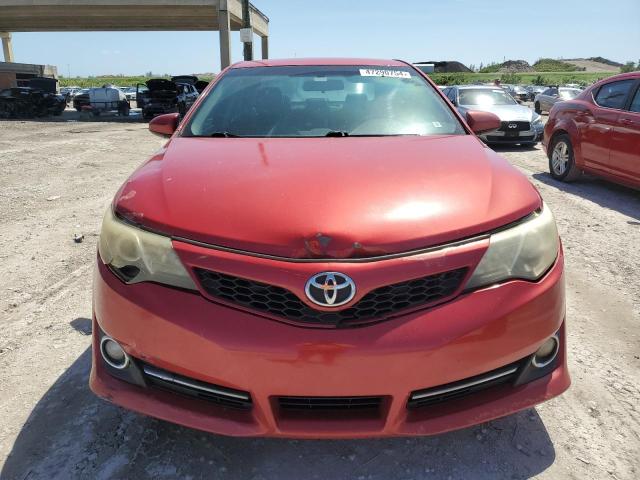 4T1BF1FK0DU660037 - 2013 TOYOTA CAMRY L RED photo 5
