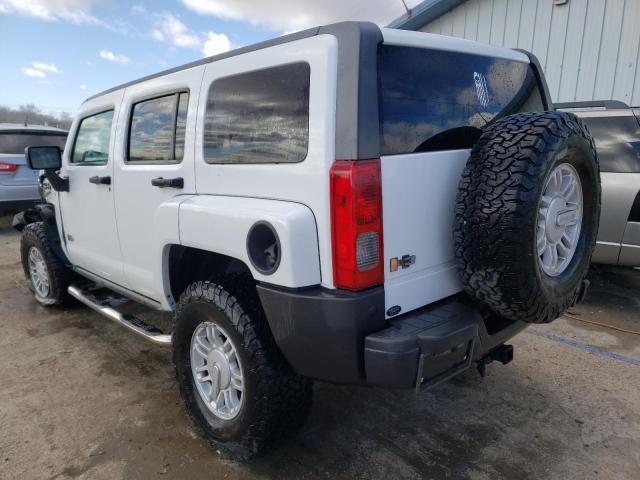 5GTEN13E398160255 - 2009 HUMMER H3 WHITE photo 2