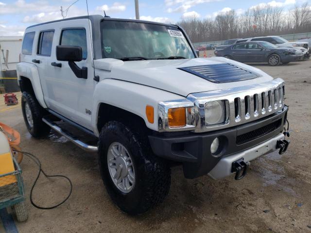 5GTEN13E398160255 - 2009 HUMMER H3 WHITE photo 4