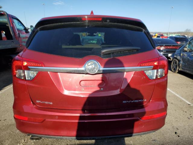 LRBFXASA2HD006466 - 2017 BUICK ENVISION PREFERRED RED photo 6