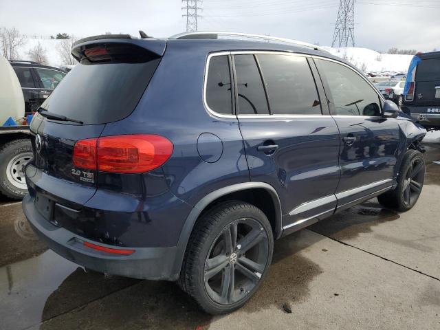 WVGBV3AX4EW104966 - 2014 VOLKSWAGEN TIGUAN S BLUE photo 3