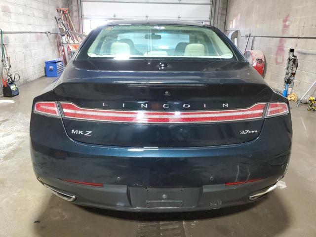 3LN6L2JK4ER822459 - 2014 LINCOLN MKZ BLUE photo 6