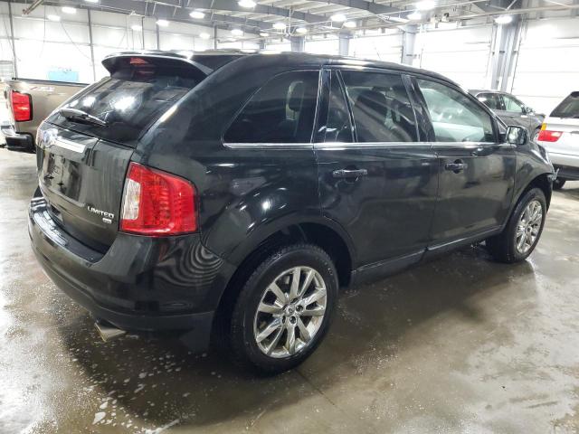 2FMDK4KC5CBA83045 - 2012 FORD EDGE LIMITED BLACK photo 3