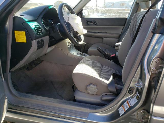 JF1SG63667H741262 - 2007 SUBARU FORESTER 2.5X GRAY photo 7