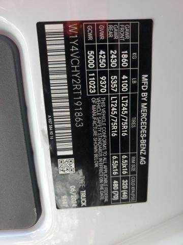 W1Y4VCHY2RT191863 - 2024 MERCEDES-BENZ ESPRINTER 2500 WHITE photo 13