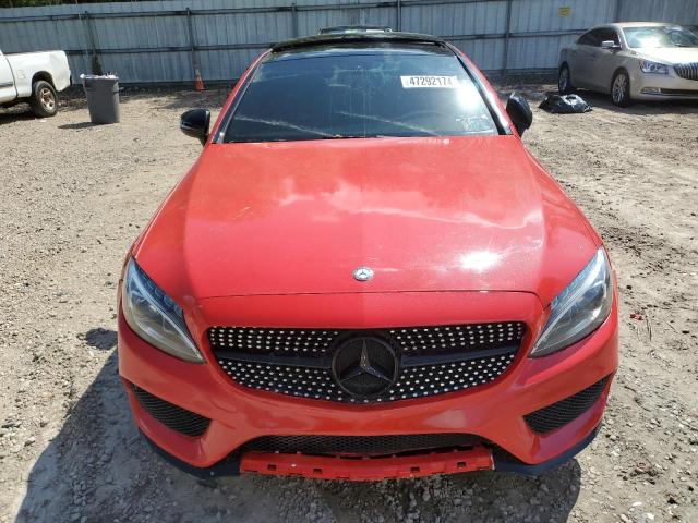 WDDWJ4JB5HF521633 - 2017 MERCEDES-BENZ C 300 RED photo 5