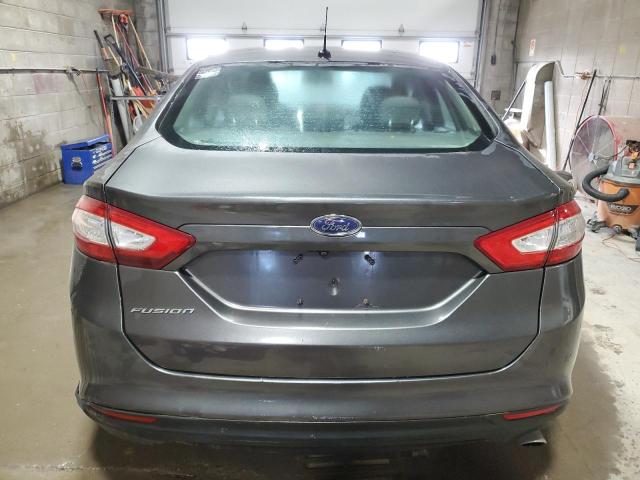 3FA6P0G75GR246678 - 2016 FORD FUSION S GRAY photo 6