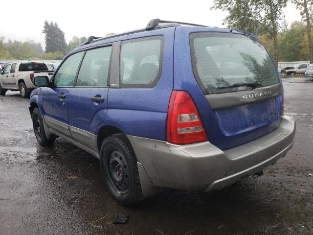 JF1SG65603H744665 - 2003 SUBARU FORESTER 2.5XS Көк фото 3