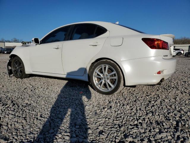 JTHBK262892083605 - 2009 LEXUS IS 250 WHITE photo 2