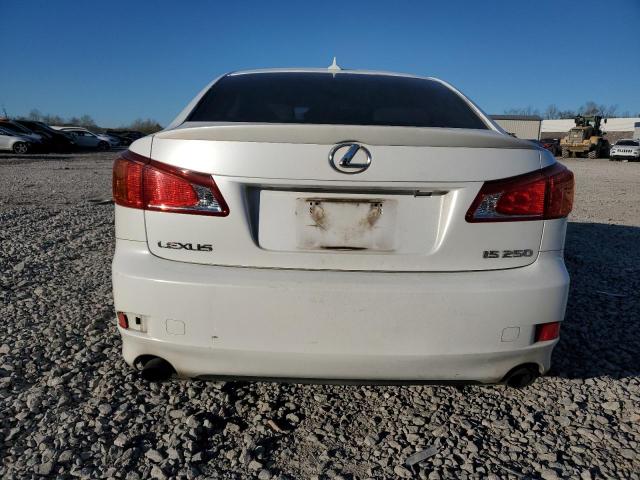 JTHBK262892083605 - 2009 LEXUS IS 250 WHITE photo 6